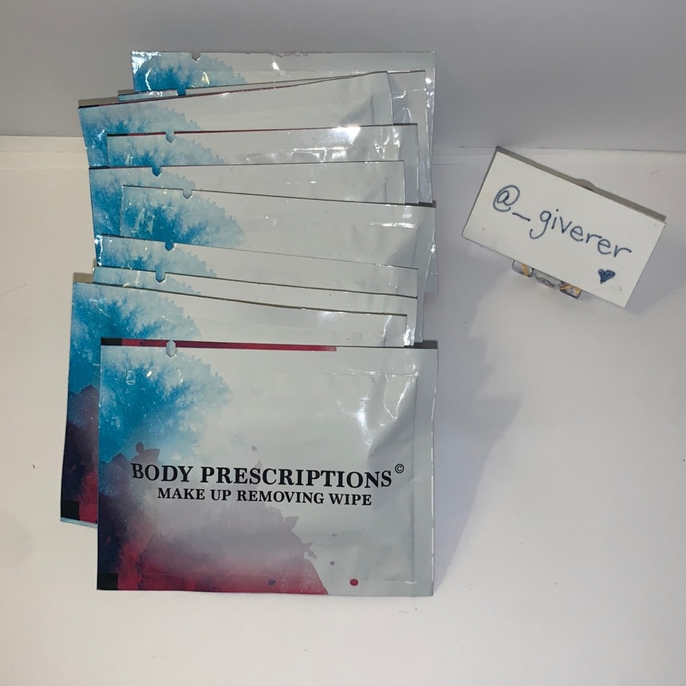Body Prescriptions Make Up Removing Wipes